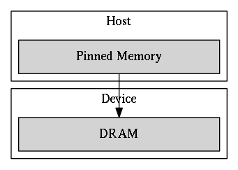 pinned data transfer